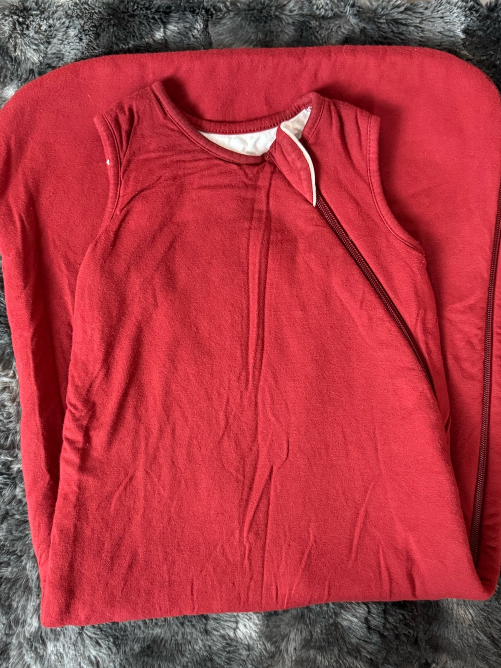 Kyte Baby 1.0 Tog Sleepsack in Maroon.